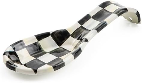 MACKENZIE-CHILDS Enamel Spoon Rest, Kitchen Spoon Holder and Utensil Rest for Stovetop, Black-and... | Amazon (US)
