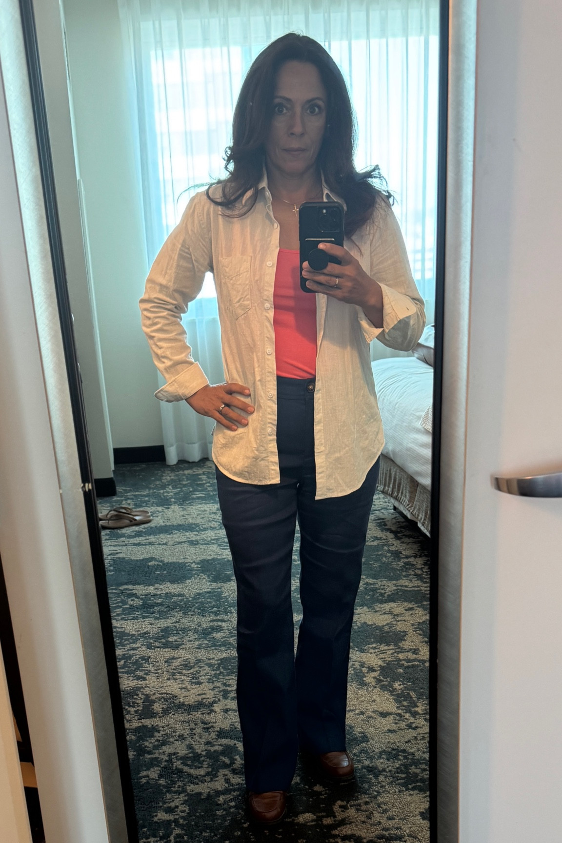 🌺Spring layers for a conference. 

#LTKtravel #LTKover40