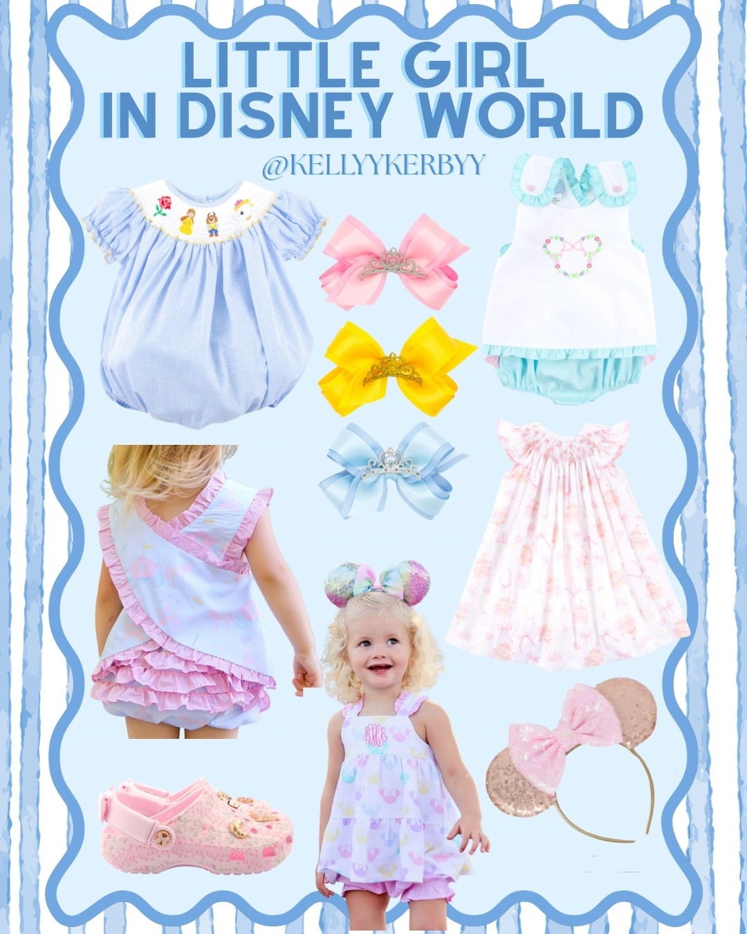 Little girl in Disney world outfit inspo! Check out my Disney collections tab to shop more 
