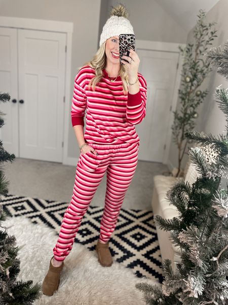 Weekend Walmart wins try on 
Velour for pajama set- small [runs a little big]

#LTKstyletip #LTKSeasonal #LTKunder50