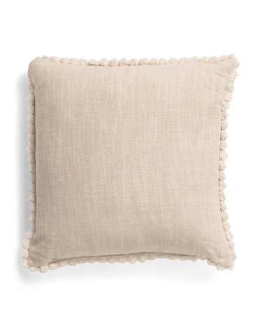 22x22 Pom Chic Trim Pillow | Home | Marshalls | Marshalls
