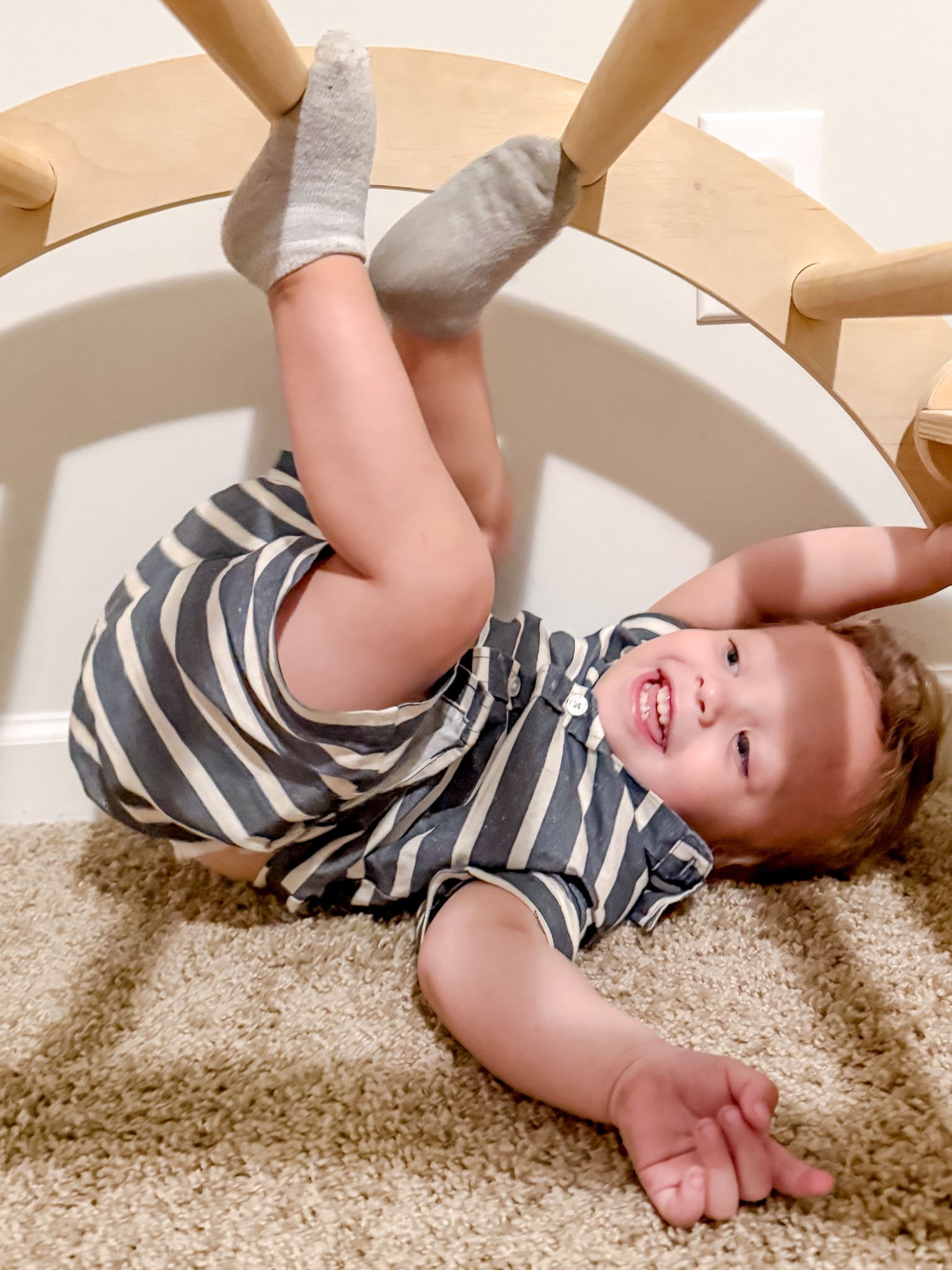 Wearing a 2T in the top and shorts. 25lbs

#LTKBaby #LTKFamily #LTKKids