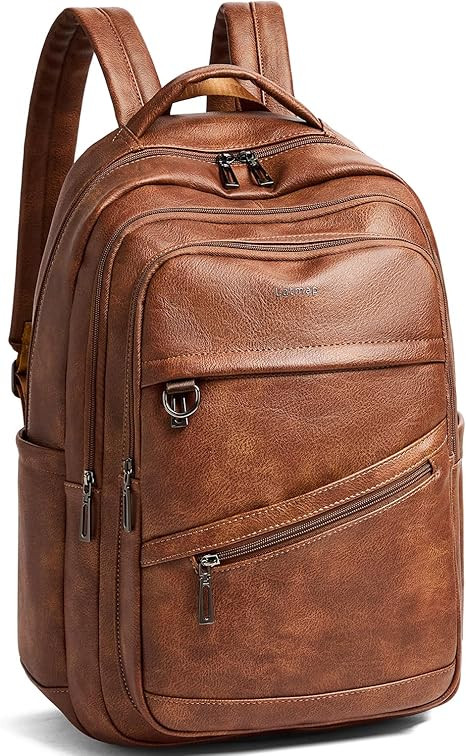LATMAP Backpack for Women Men - Vegan Leather Backpack Purse Travel Carry-on Bag College Bookbag ... | Amazon (US)
