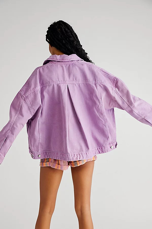 Opal Swing Denim Jacket by We The Free at Free People, Butterfly Bush, XS | Free People (Global - UK&FR Excluded)