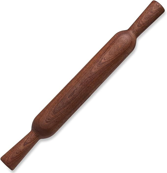 Rolling Pin for Baking, 15.75-Inch Wood Pizza Dough Roller with Handle, Briout Wooden Rolling Pin... | Amazon (US)
