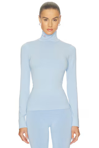 Perfect Moment Perfect Thermal Rollneck in Bluebird Blue from Revolve.com | Revolve Clothing (Global)