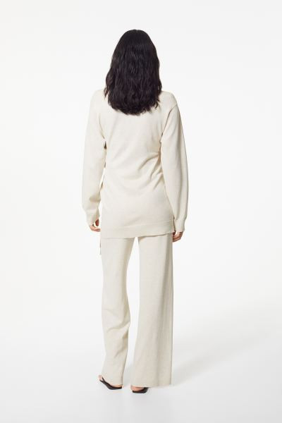 MAMA Knit Pants - Light beige - Ladies | H&M US | H&M (US + CA)