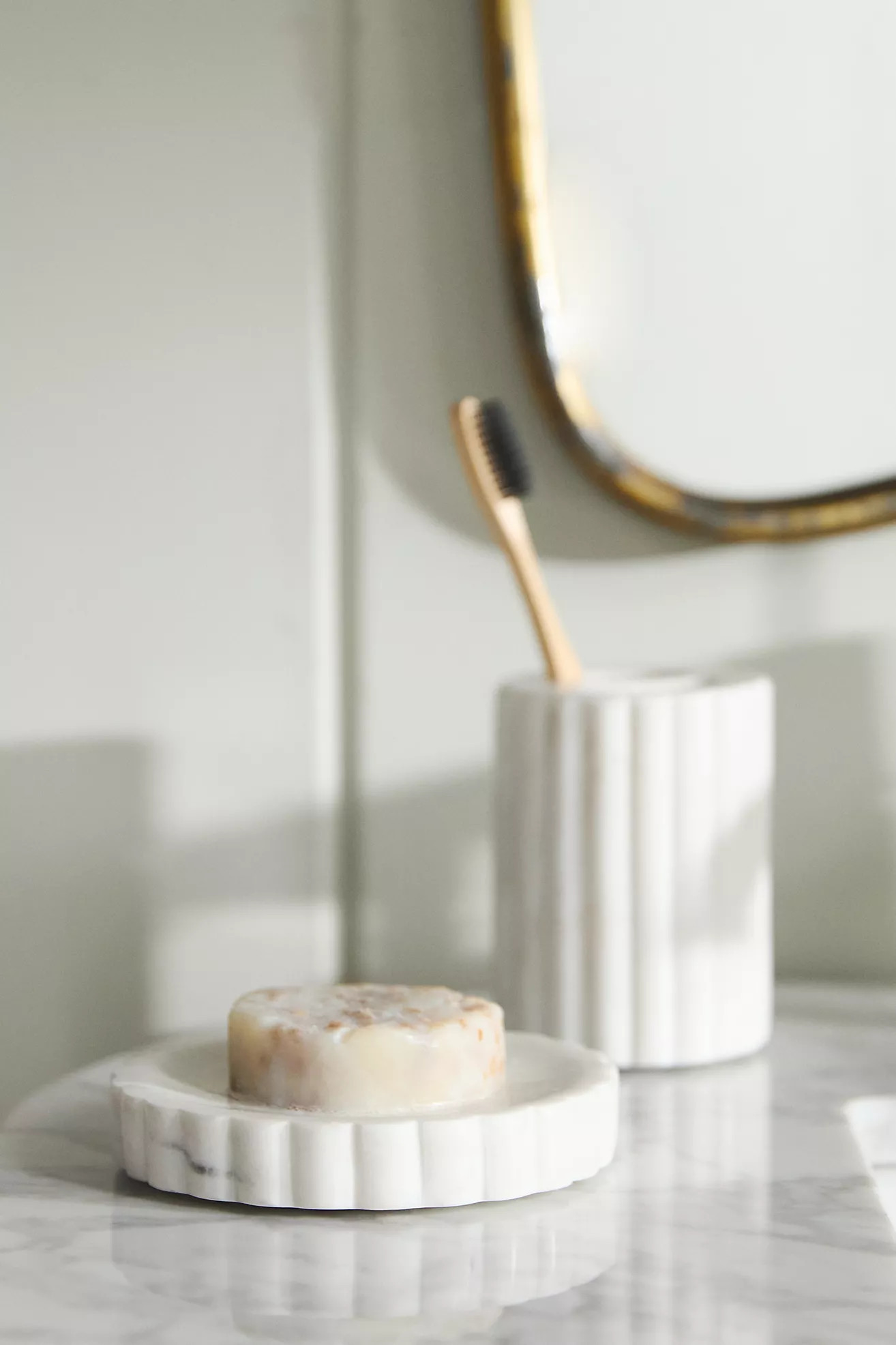 Malou Stone Bath Soap Dish | Anthropologie (US)