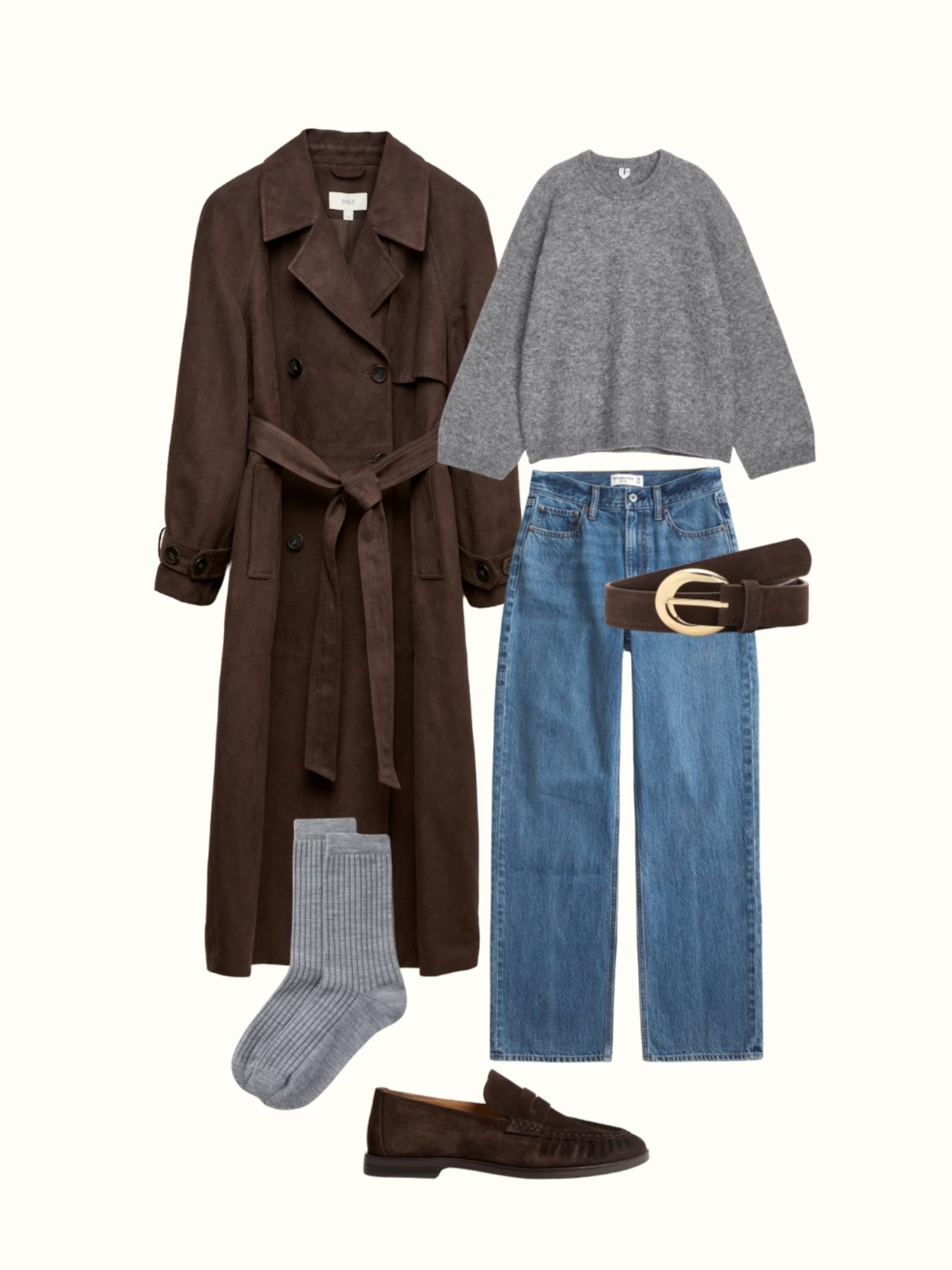 Outfit idea with the brown loafers & the suede trench! 

I got 4.5 in loafers & size 12 in trench. 

Autumn outfits, faux suede trench, trench coats 

#LTKautumn #LTKwinter #LTKuk
