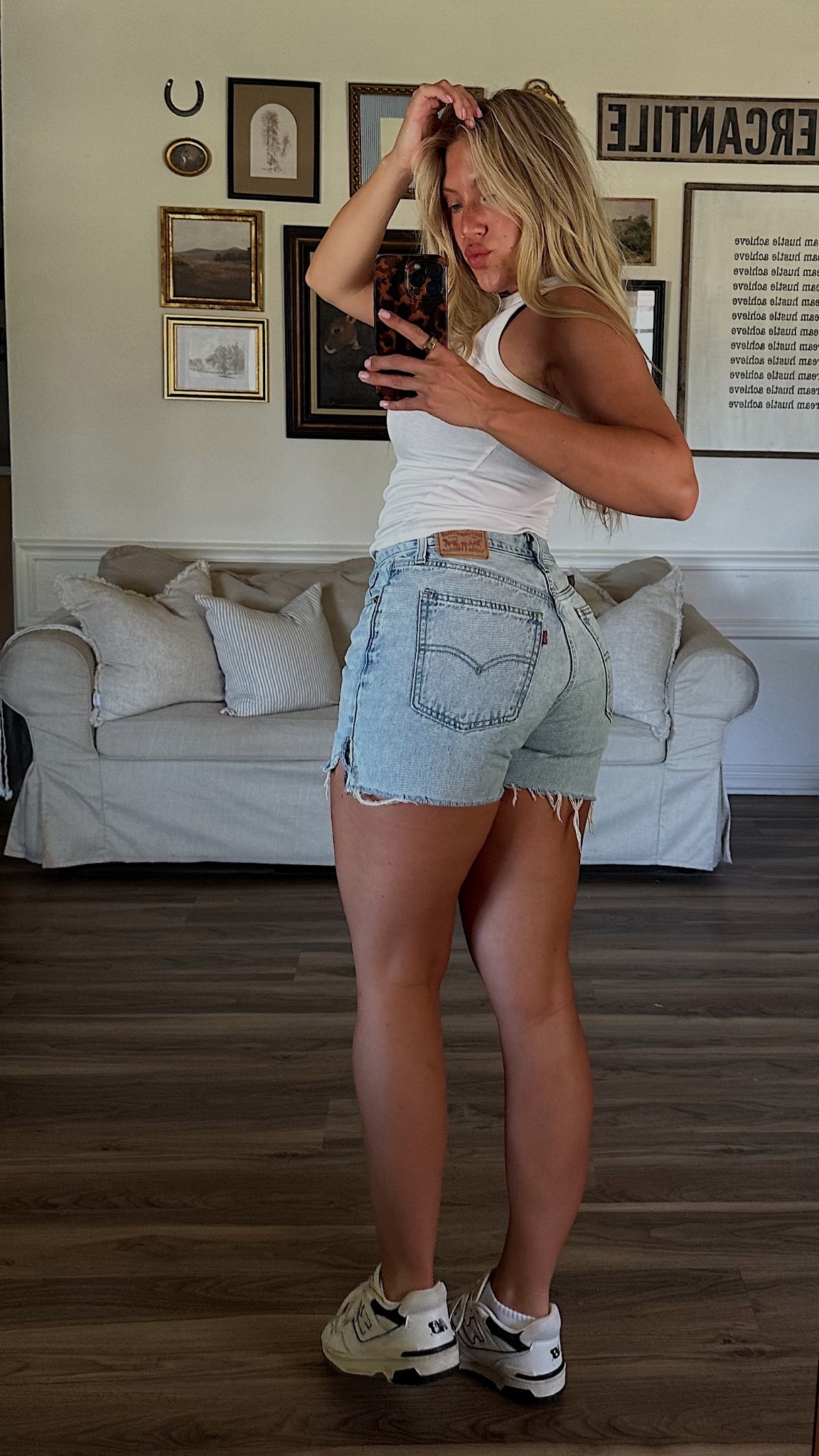 shorts are actually jeans that i cut !! 

#LTKSummerEdit