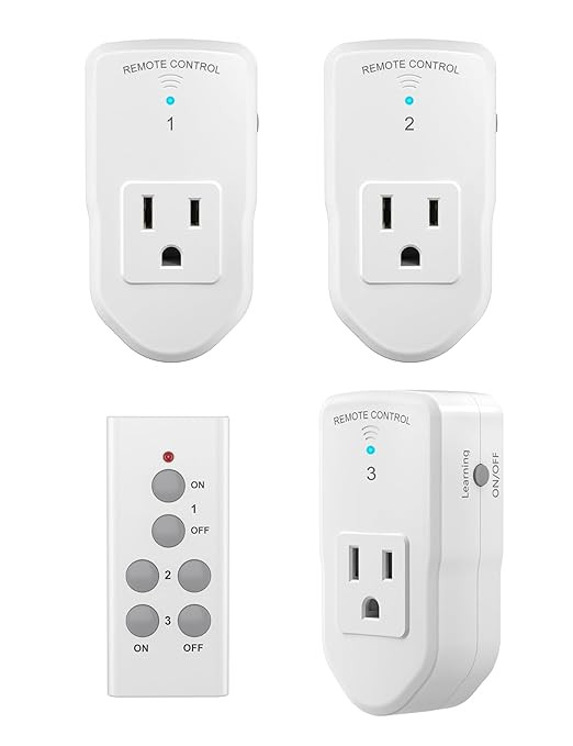 BN-LINK Wireless Remote Control Outlet Electrical Switch for Lights, Fans, Christmas Lights, Smal... | Amazon (US)