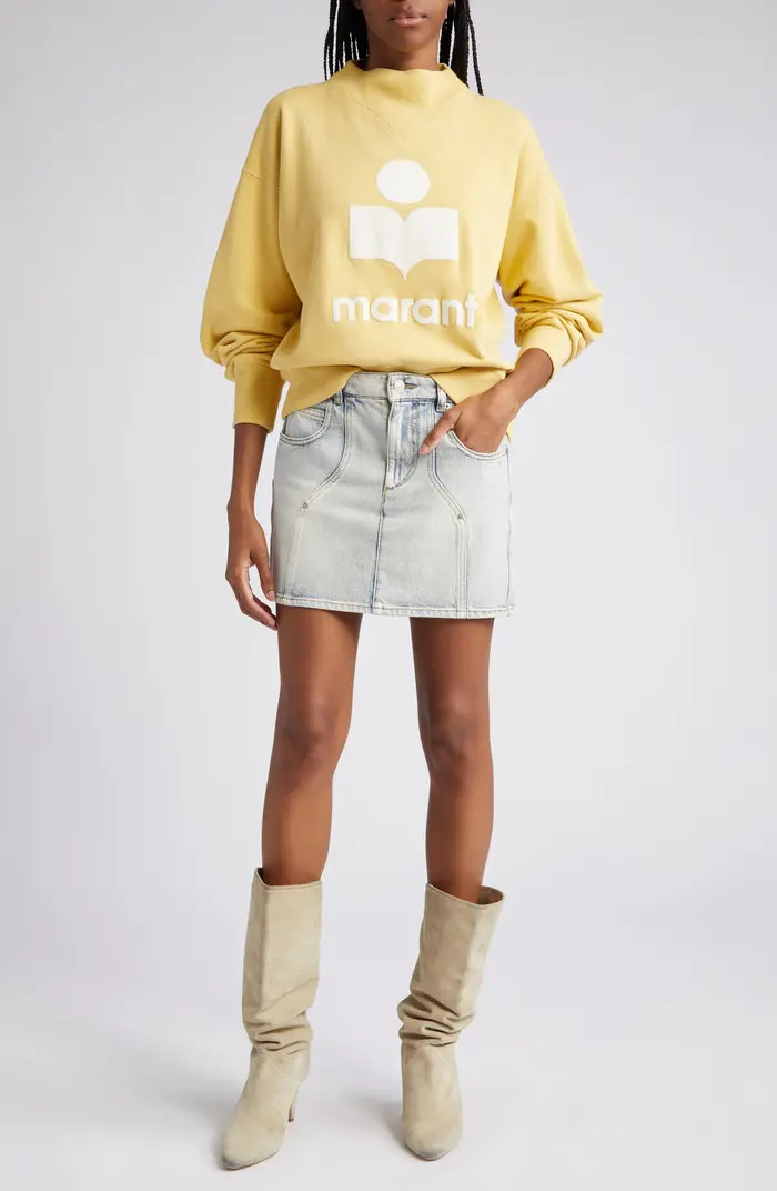 Moby Mock Neck Logo Graphic Sweatshirt | Nordstrom