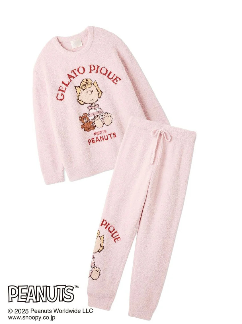 [PEANUTS] Original Art Jacquard Pullover & Pants Set | Gelato Pique