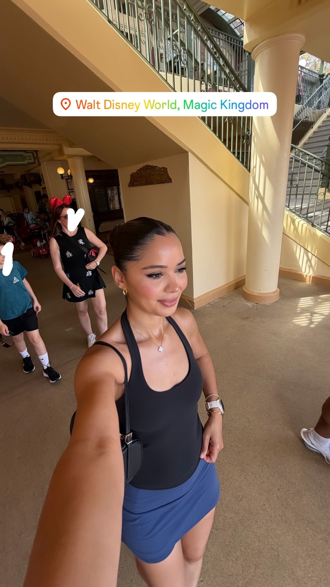 Disney outfit 
Small top + bottoms 