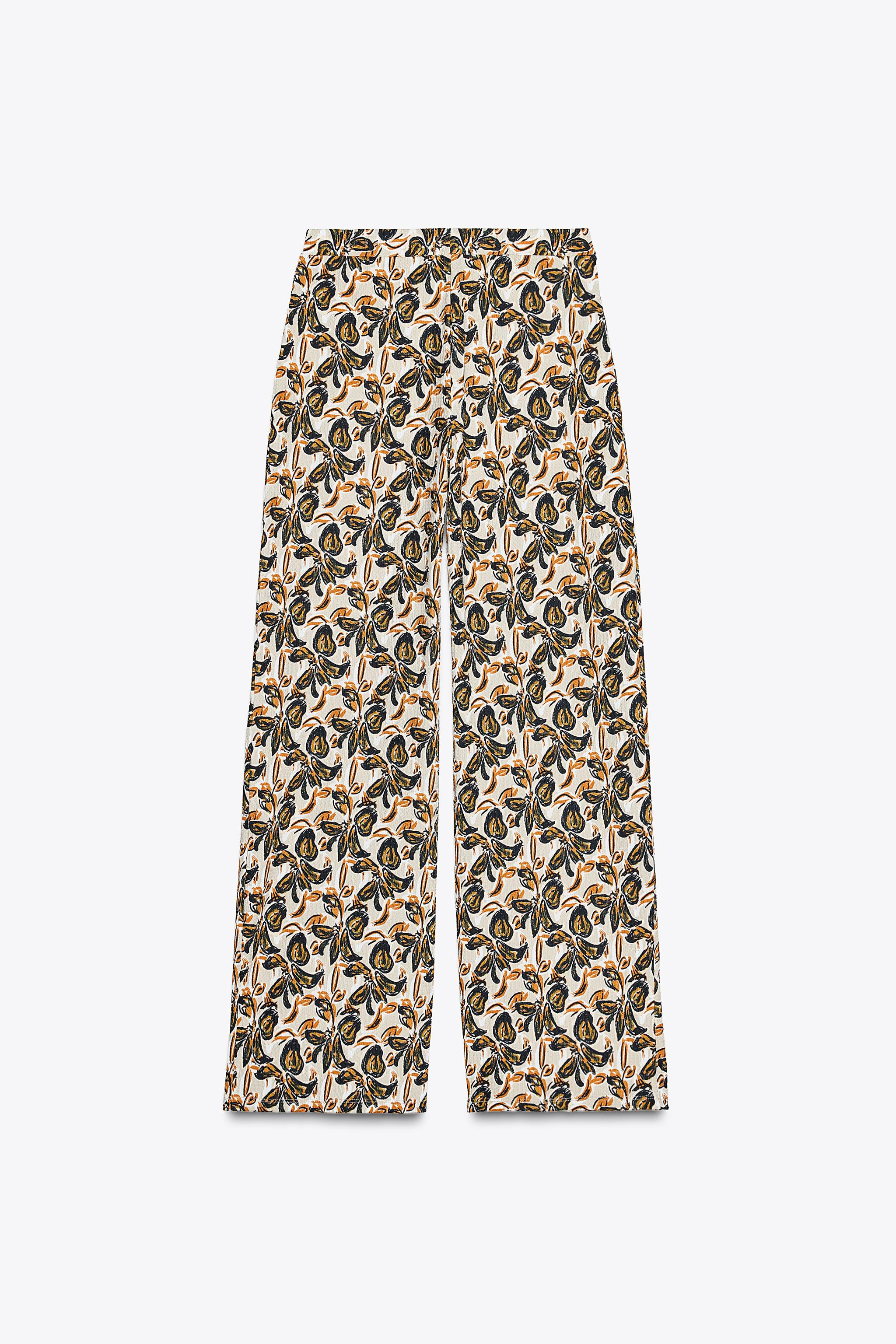 WIDE PRINTED PANTS | Zara US