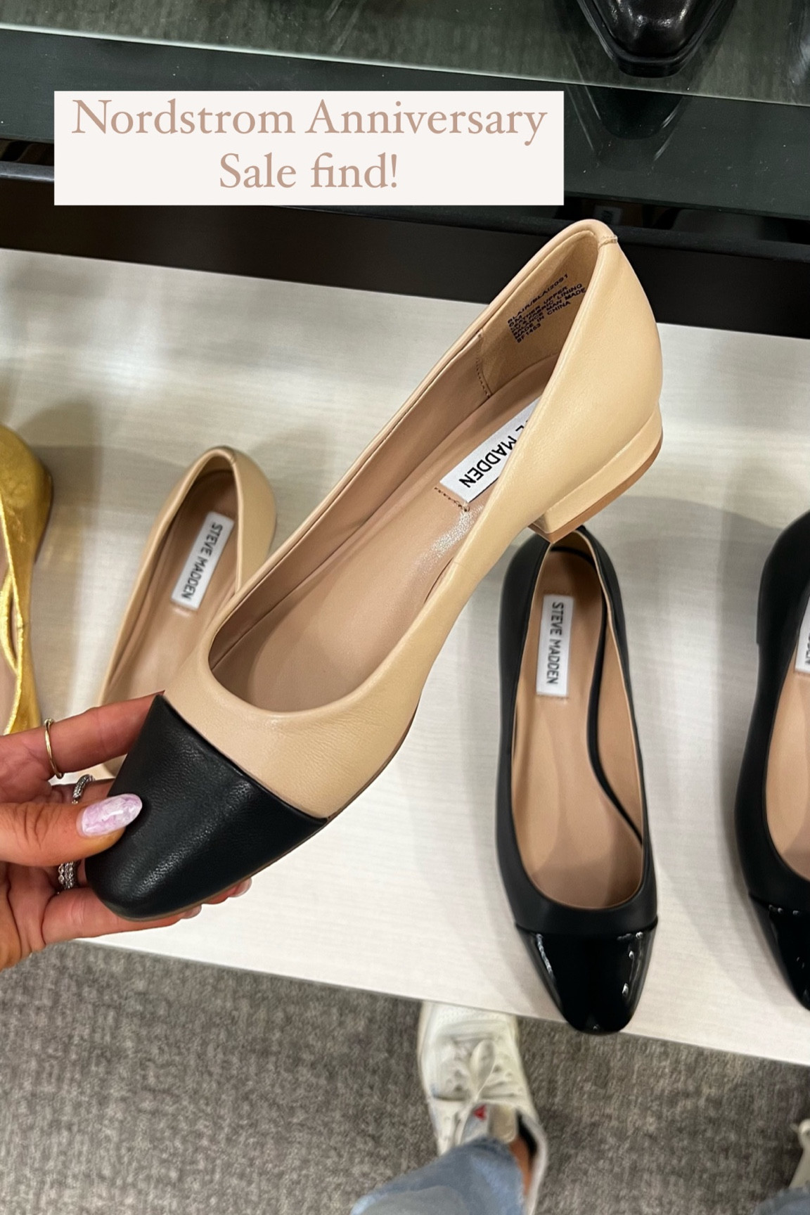 chanel two tone ballet flats