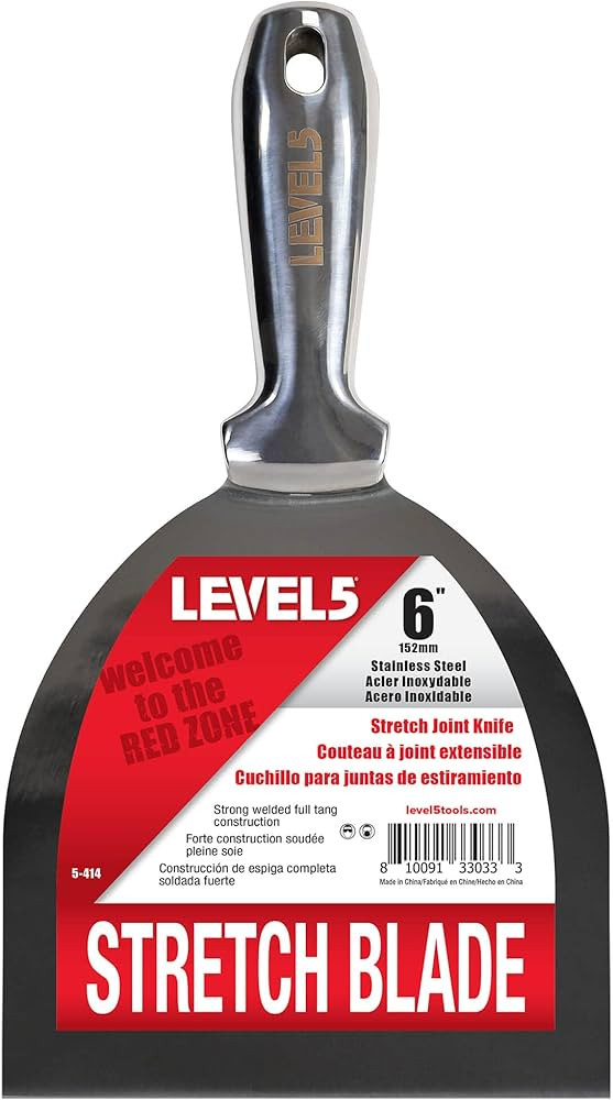 LEVEL5 6" One-Piece Stainless Steel Joint Knife | Professional Grade, Precision Ground Edge, Ergo... | Amazon (US)