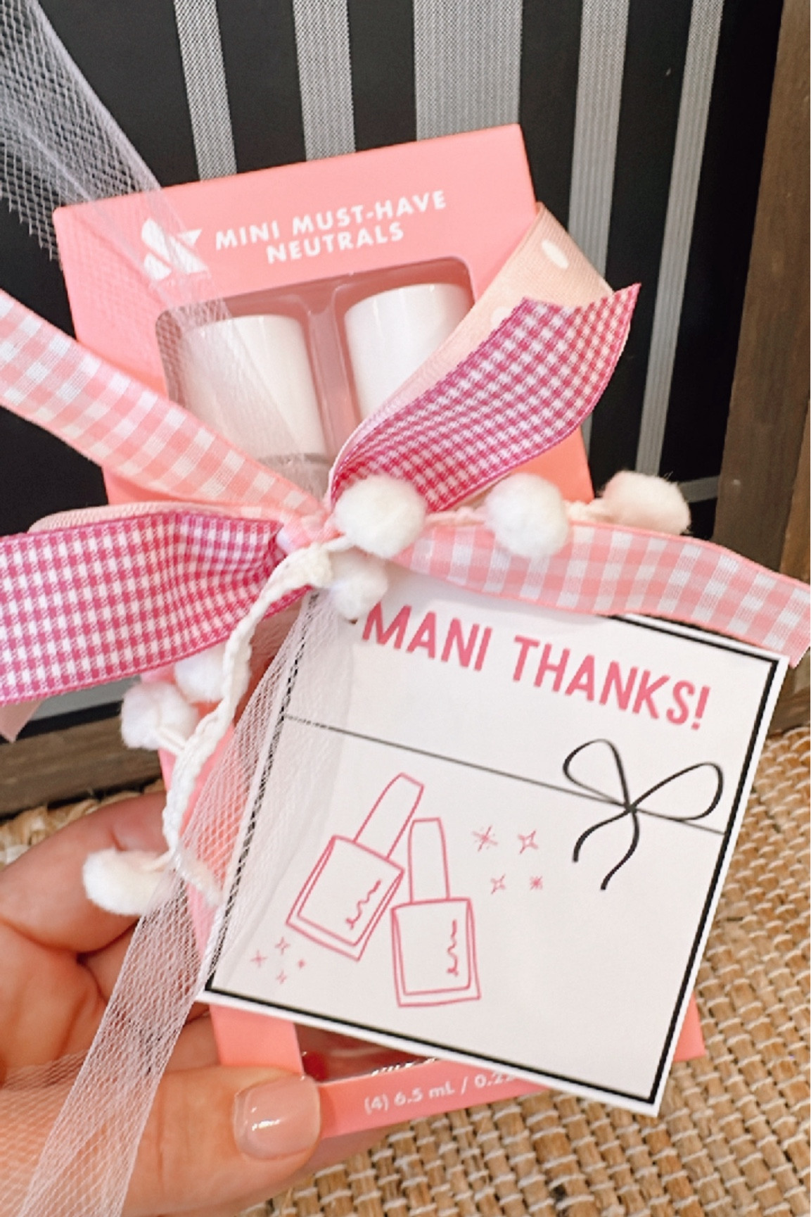 Mani Thanks! Here is a fun little Thank You gift idea💅🏻 Gift it as is or top it off with a gift card 🖤

#LTKGiftGuide #LTKparties