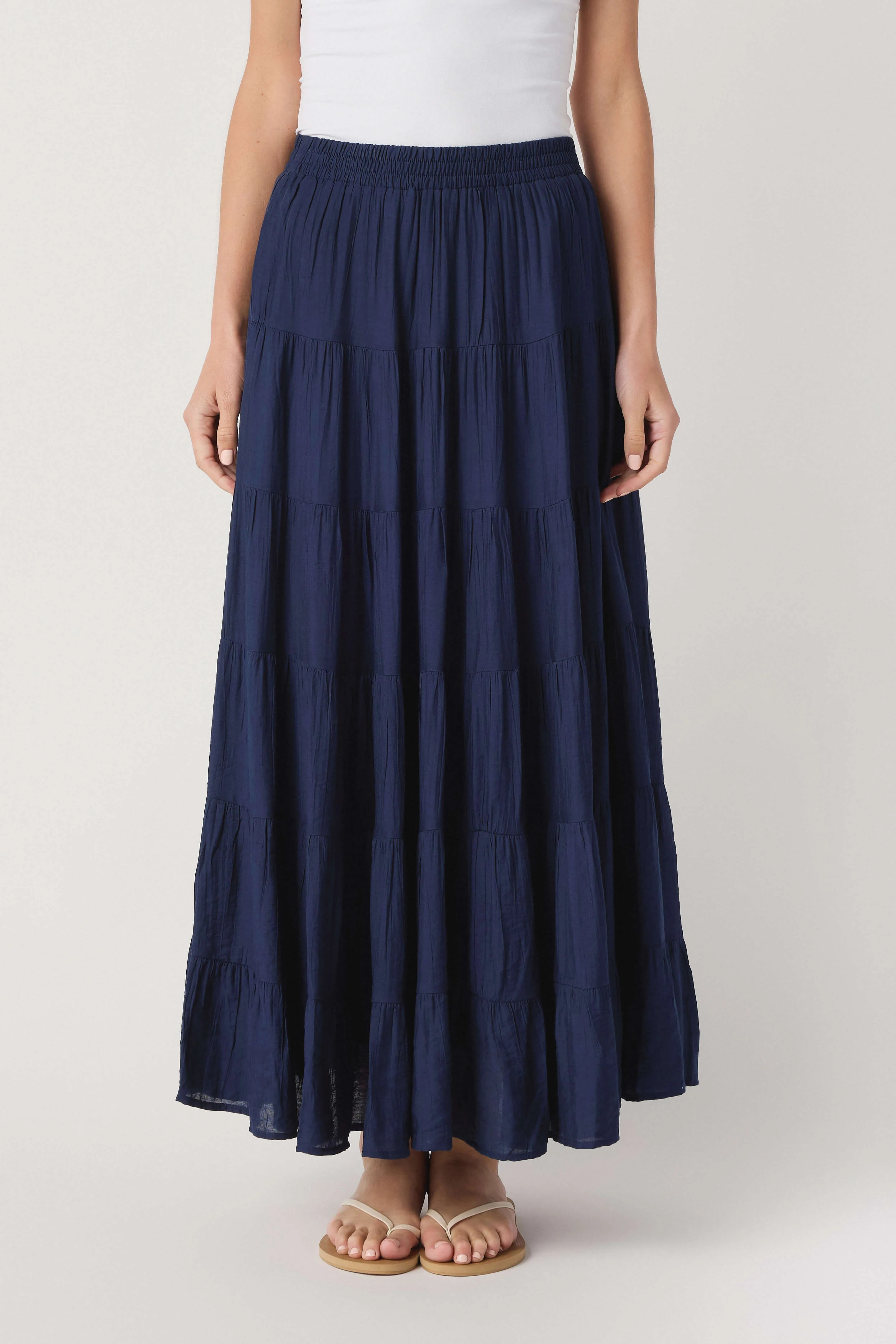 Forte Tiered Maxi Skirt | Social Threads