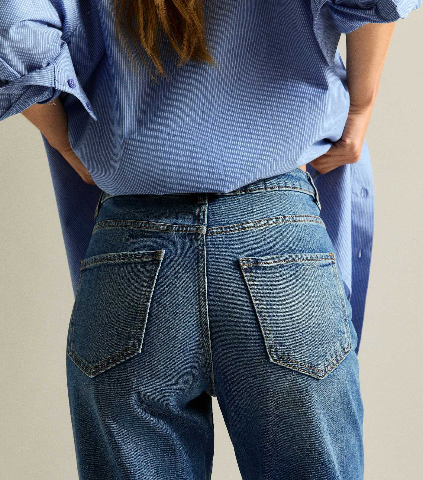 Blue High Waist Tori Mom Jeans | New Look | New Look (UK)