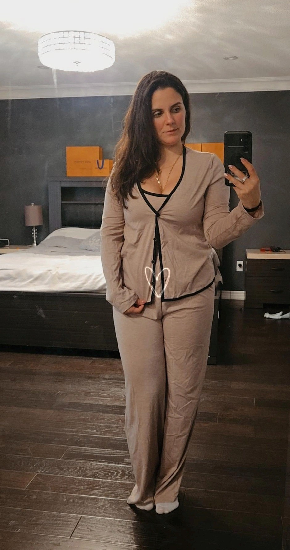 Pj set from Shein. I should have gotten a bigger size. This was too tight as well. L would have been more comfortable 

#LTKcanada #LTKhome #LTKmidsize