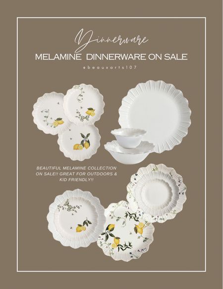 Shop this beautiful melamine dinnerware collection on sale right now! They’re outdoor safe and kid friendly! 

#LTKFindsUnder50 #LTKHome #LTKSaleAlert