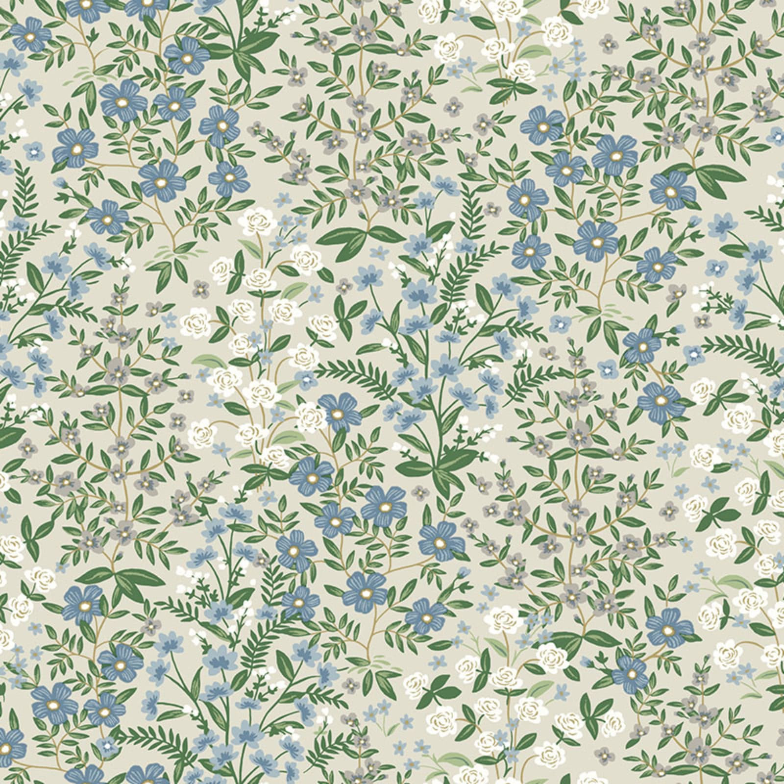 Wildwood Garden Traditional Wallpaper - Linen, Roll | The Company Store