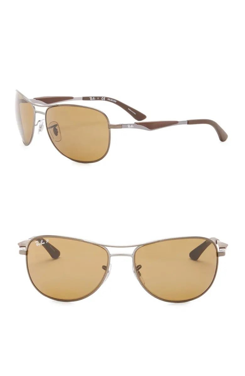 59mm Polarized Aviator Sunglasses | Nordstrom Rack