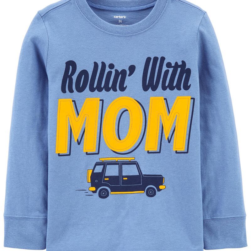 Rollin' With Mom Jersey Tee | Carter's