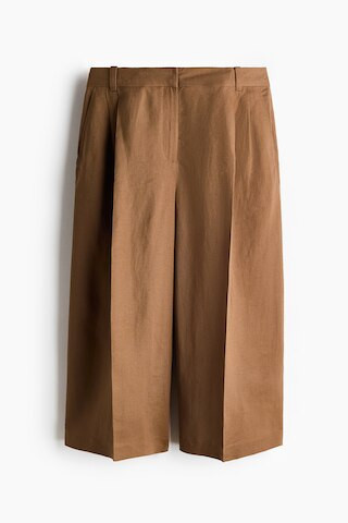 Wide-Leg Linen-Blend Culottes | H&M (US + CA)