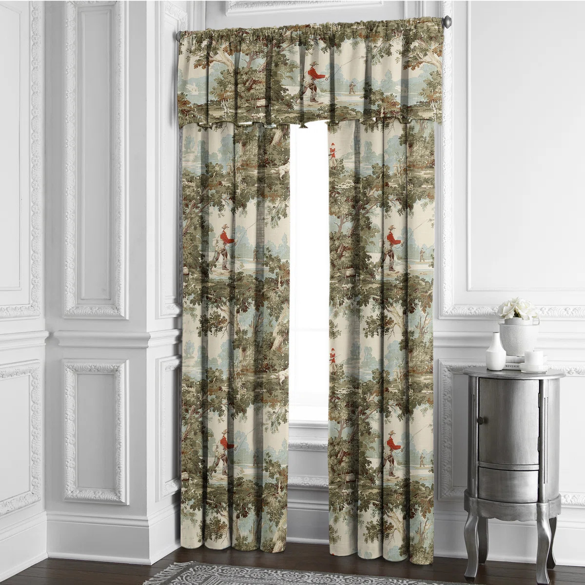 Linen Abstract Room Darkening Rod Pocket Single Curtain Panel | Wayfair North America