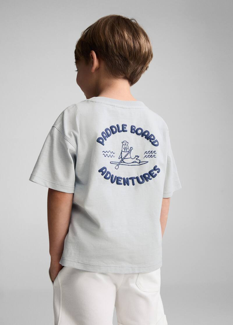 Embroidered message t-shirt -  Teenage girl | Mango Teen USA | MANGO (US)