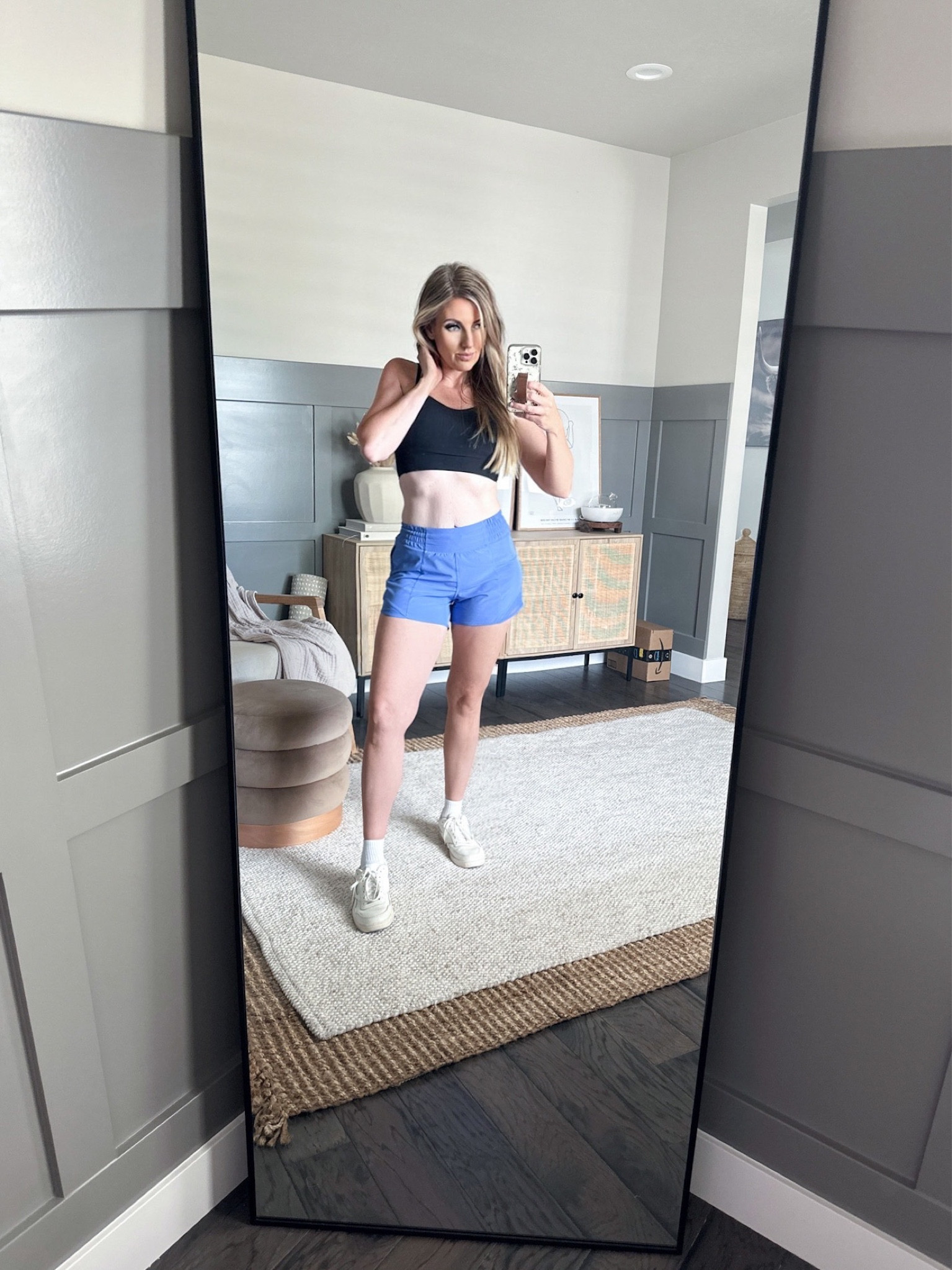 Shopping & errands on a rainy day wearing some Lululemon favorites paired with some vintage looking Reeboks. Not pictured, my gray Mad Happy Roscoe’s Chicken & Waffles hoodie. Socks Aritzia TNA crew sock. 

#runningshorts #shorts #sportsbra #reebok #shoes #lululemon 



#LTKstyletip #LTKshoecrush #LTKFitness