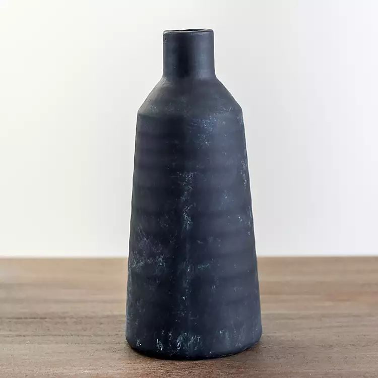 Matte Black Modern Vase, 11 in. | Kirkland's Home