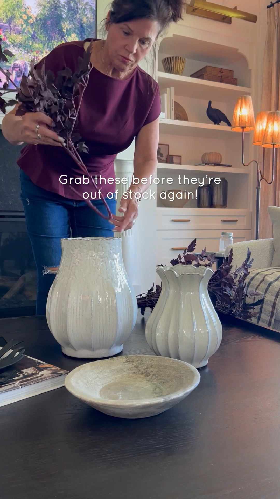 These Target vases are so pretty with fall stems.  I can see Christmas greenery in these as well!

#LTKSeasonal #LTKHome #LTKSaleAlert