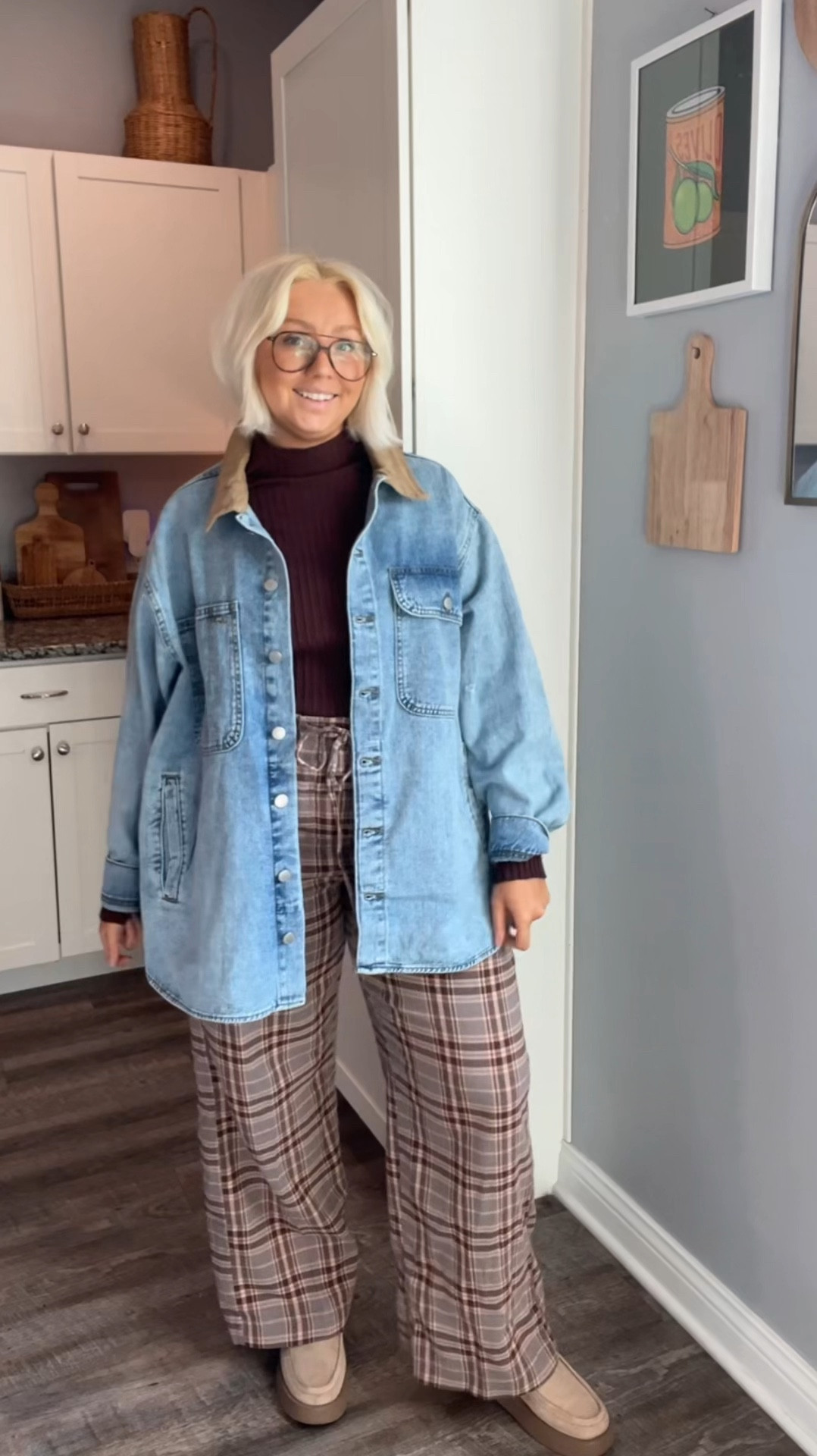 My top is from Marshall’s, the Jean jacket is xl. 

Large in the pants. They run tts 

#LTKFindsUnder100 #LTKMidsize #LTKFallSale