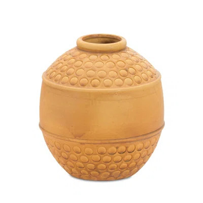 Bubbled Terra Cotta Vase 8"H | Wayfair North America