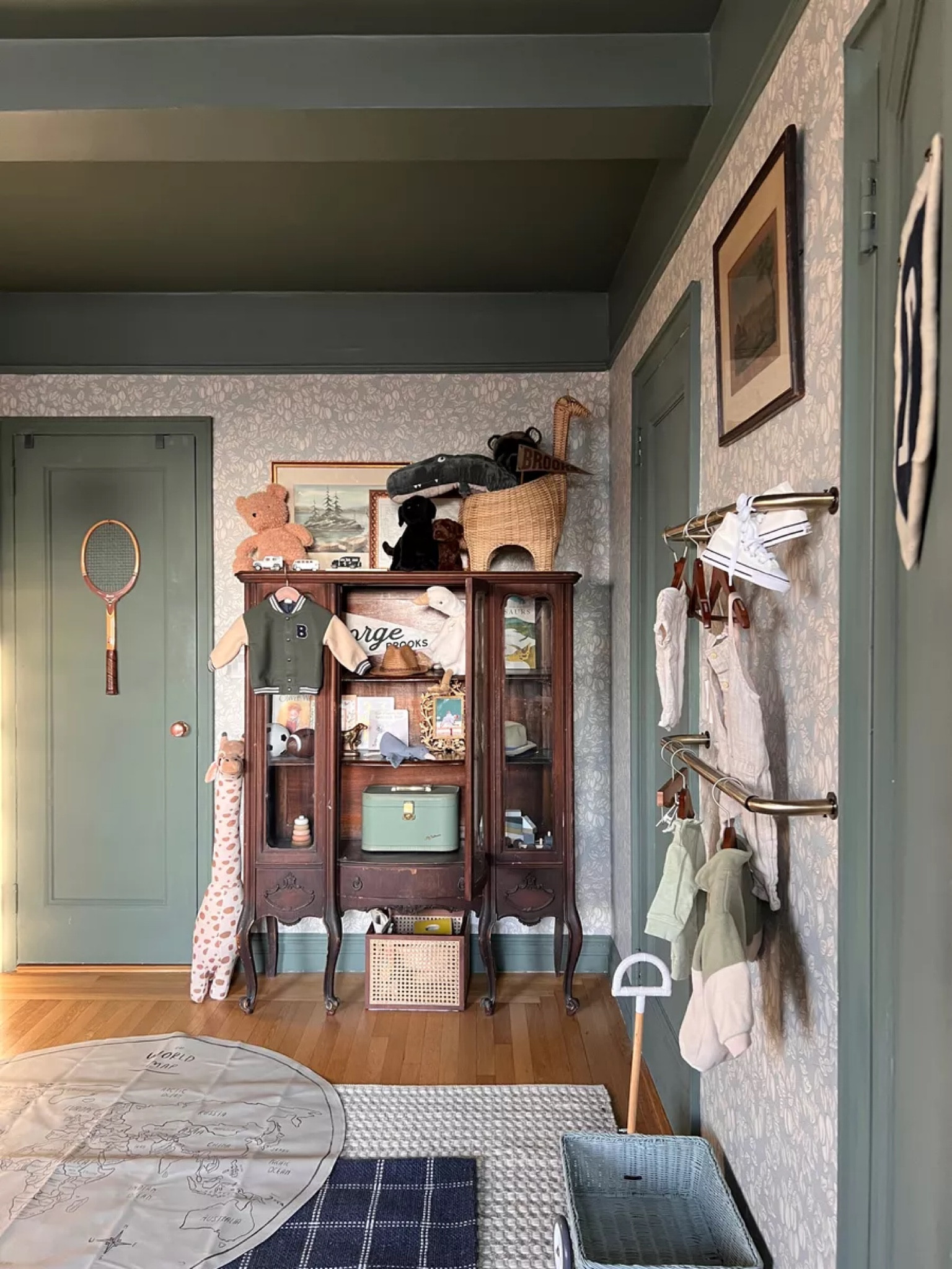 Nursery decor (cabinet is an antique find) 

#LTKhome #LTKbaby