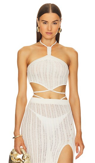 x REVOLVE Sylvan Knit Top in Cream | Revolve Clothing (Global)
