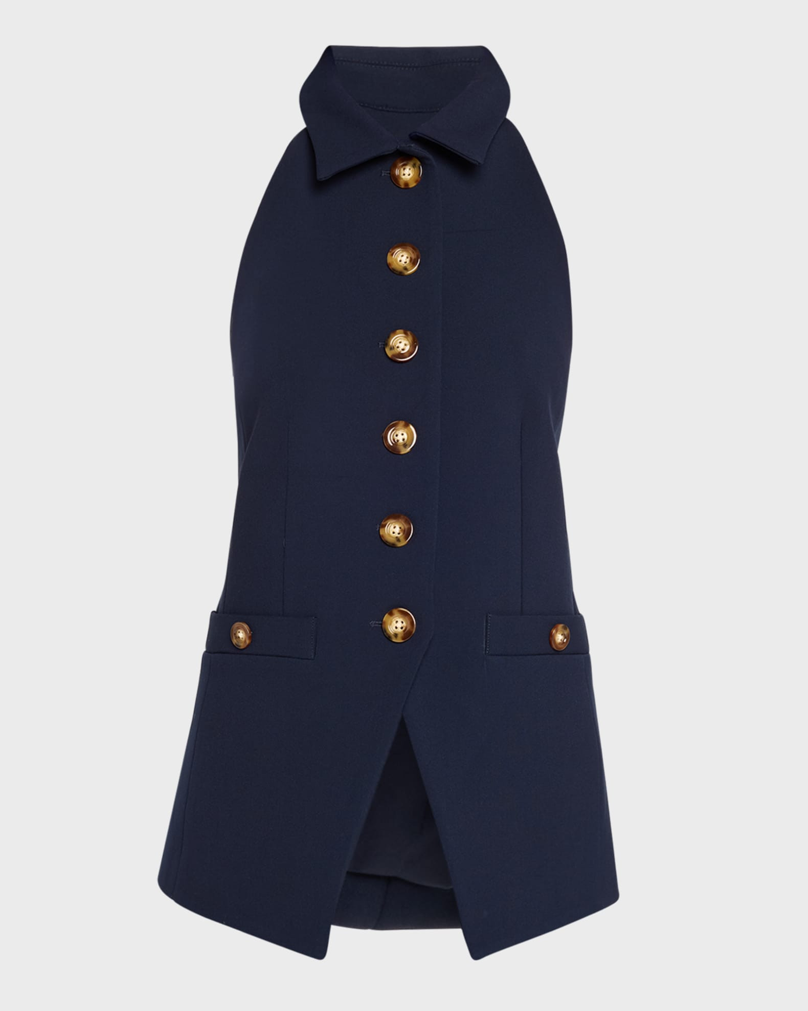 Orlinda Button-Front Vest | Neiman Marcus