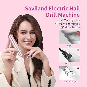 Saviland Electric Nail Drill - Electric Nail File Efile Nail Drill Professional Manicure with 6PC... | Amazon (US)