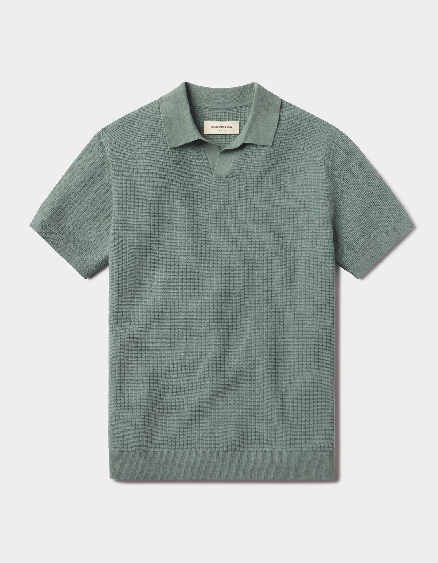 Breezeknit Polo in Juniper | The Normal Brand