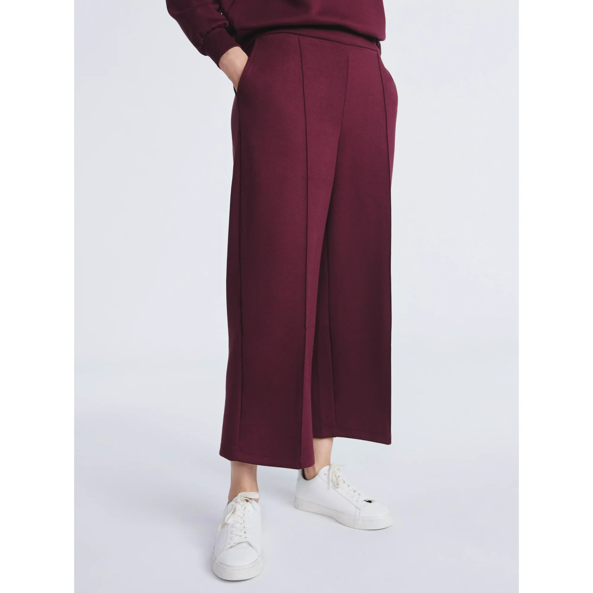 Scoop Women's and Women's Plus New Scubaknit Cropped Pants, Sizes XS-4X | Walmart (US)
