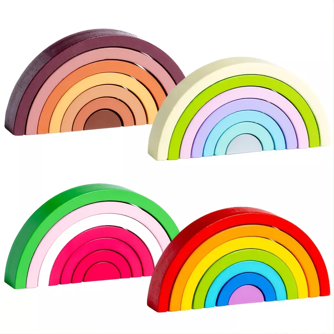Multicolor Rainbow Memories Series English Words Stickers - Temu