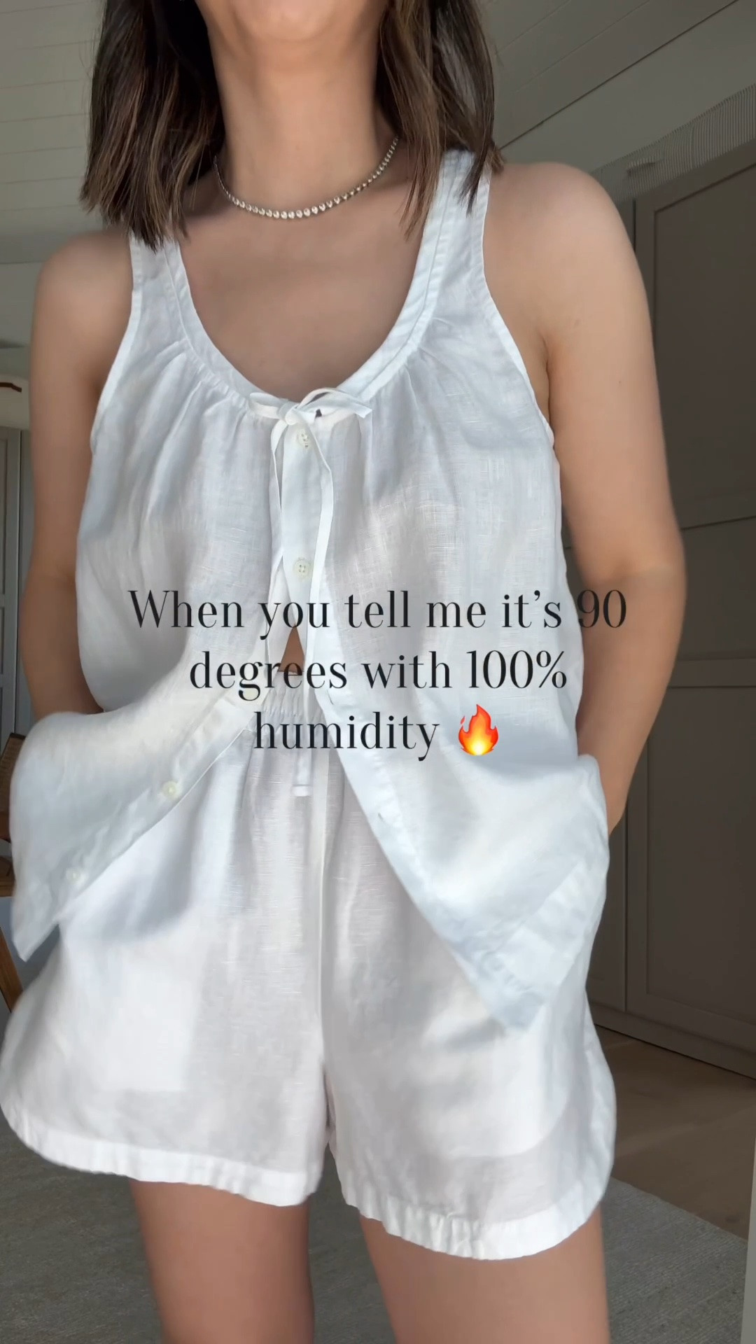 When it’s super hot- I reach for linen and these seperates are perfect!!! Love this button front tank with a scoop neck and these shorts are perfection!

Alex Mill tank xs
Le Bop shorts small
Beek sandals 5
J.crew bucket bag 
Celine sunglasses 
Dorsey James necklace 15”
Electric Picks earrings

#LTKgrwm #LTKmomlife #LTKPetite