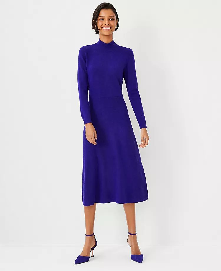 Midi Flare Sweater Dress | Ann Taylor (US)