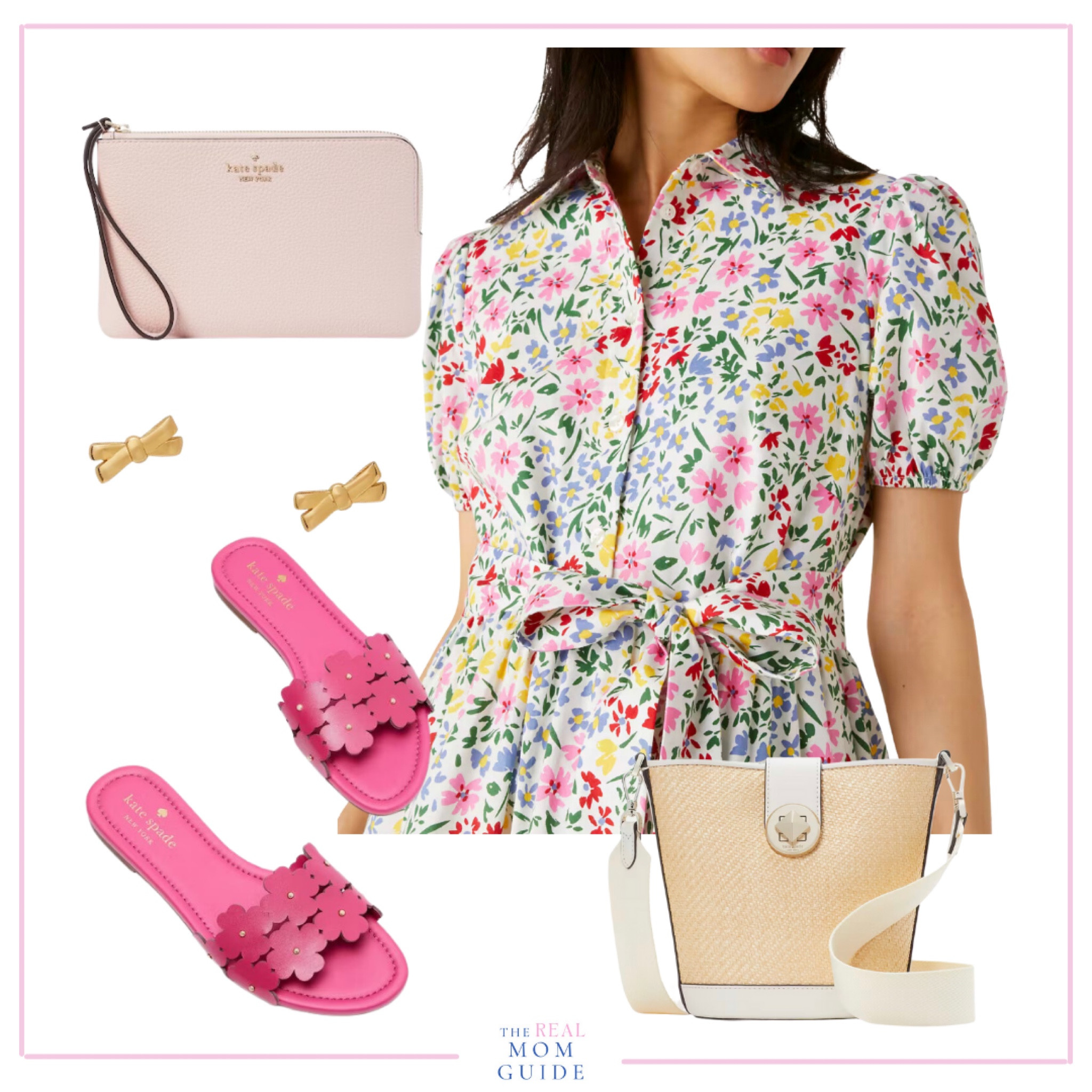 Kate spade wedding guest dress, baby shower dress, Barbie, cocktail dress, floral belted shirt dress, handbag clutch earrings bows sandals hot pink preppy classic sale

#LTKshoecrush #LTKstyletip #LTKwedding