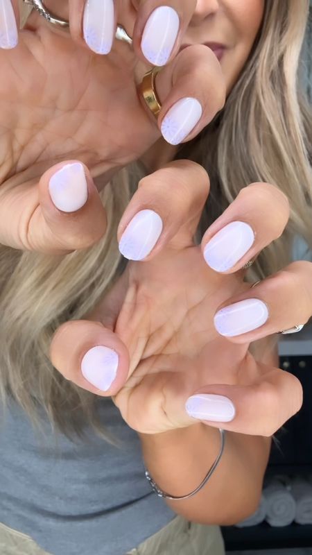 #ad I  am not exaggerating when I say these @oliveandjune DIY at home nails are the easiest and best at home option I have tried yet! I love that they are press on nails with tabs, this makes it so they are non-damaging and can last up to seven days! I was in desperate need for a good at home option like this! #target #oliveandjunepartner #diynails #nailtok 

