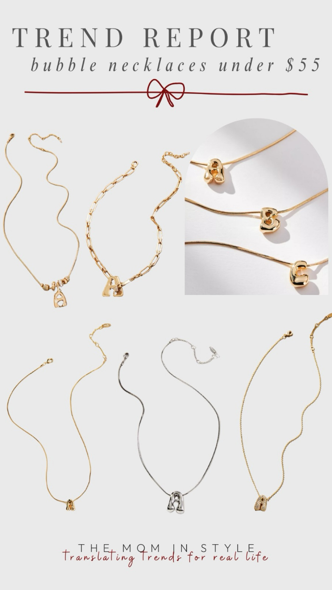 Trend report, holiday gifts under $40, bubble necklace, monogram necklace 

#LTKFindsUnder100 #LTKFindsUnder50