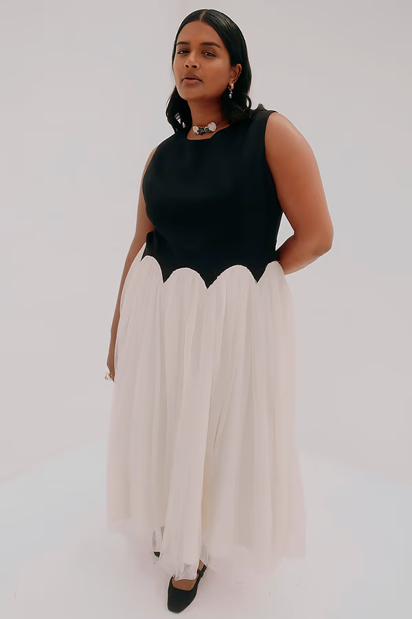 Black and Cream Monika Dress | Never Fully Dressed (UK & IE)